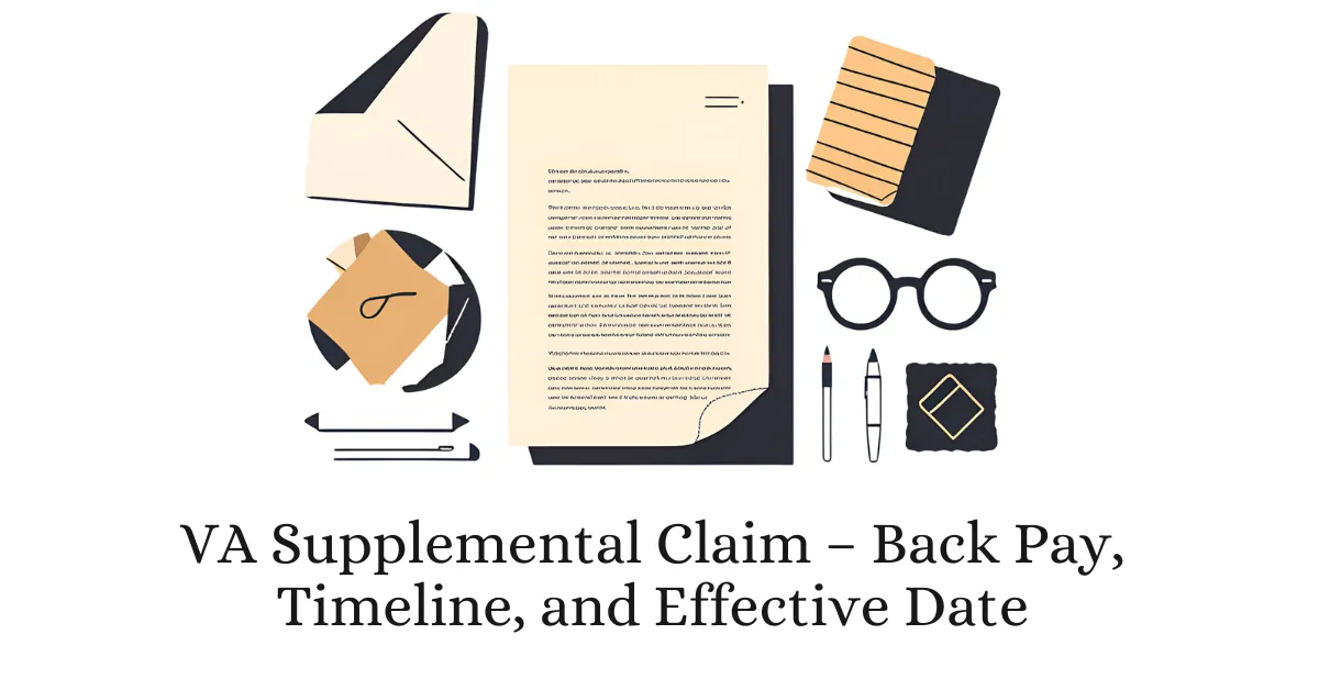VA Supplemental Claim – Back Pay, Timeline, and Effective Date